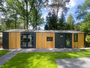 Mobilheim Modulhaus Winterfest Challet Doppelverglasung