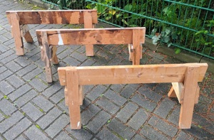 3 * Arbeitsbock Holz, b=90 cm, H=45 cm, T=30 cm
