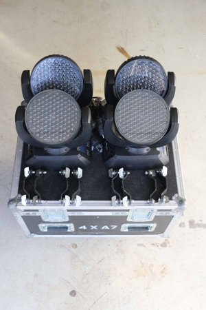 JB Lighting 4 x LED Moving Light JBLED A7 Zoom inkl. Case Bild 3