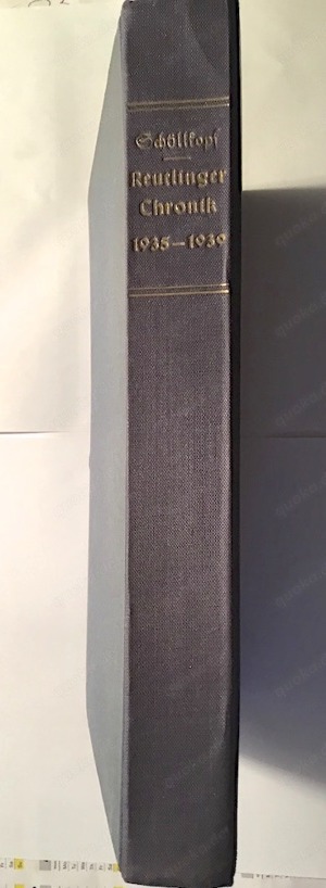 Reutlinger Chronik 1935-1939, Hermann Schöllkopf, gut erhalten Bild 3