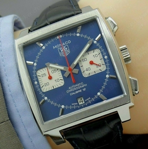 TAG HEUER CAW2111-0 MONACO CHRONO Automatic Herren Armbanduhr in Stahl. 39mm