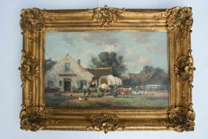 Karl Stuhlmüller  Tafernwirtschaft in Dachau - Etzenhausen  Bauernhof Pferd