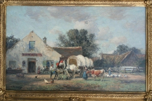 Karl Stuhlmüller  Tafernwirtschaft in Dachau - Etzenhausen  Bauernhof Pferd