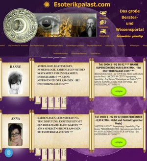 Kartenleger Hellseher Astrologen AUFGEPASST! Job Arbeit Stellenangebot Esoterikline mit hohem Volume