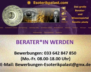 Job Arbeit Esoterik Kartenlegen Hellsehen Astrologie Stellenangebot keine Pflicht zur Vorlage eines 