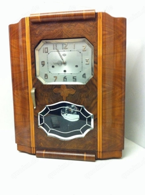 ODO 24 Wanduhr 10 Klangtäbe 10 Hämmer Guter Zustand Bj 1920 Rarität Bild 2