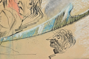 Federzeichnung, aquarelliert, bezeichnet Ensor Bild 6