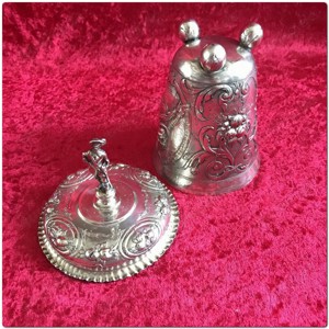 Seltenheit Kugelfuß Becher mit Deckel 1619 Silber Fürst Christian I. Anhalt Bild 8