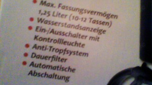 Kaffeemaschine neu im Karton Farbe schwarz!