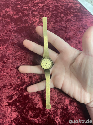 Roamer Damenuhr, Armbanduhr, Vintage, alt, goldfarben, Swiss made