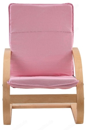 Schwingsessel mit rosa Polster 