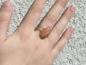 NEU: Ring Größe 18   56 375 Gold mit großem Sonnenstein TOP Bild 10