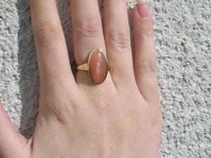 NEU: Ring Größe 18   56 375 Gold mit großem Sonnenstein TOP Bild 9