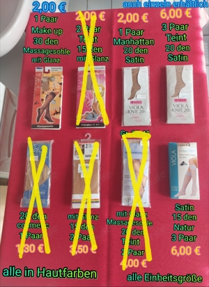 Fein-Kniestrümpfe, neu, one size, 4 Bilder Bild 3