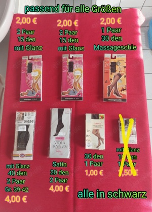 Fein-Kniestrümpfe, neu, one size, 4 Bilder Bild 2