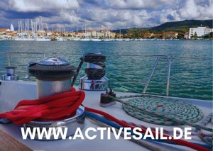 Segeln lernen im kleinen Team. Maximal 4 Teilnehmer an Bord. In der Adria - Istrien - Kroatien. Bild 6