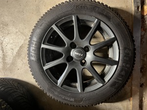 Alufelgen mit Winterreifen 175 65 R 15 84T Kleber 6-7mm, Rial Milano MI 655