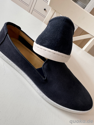 Stoff Slipper blau 44