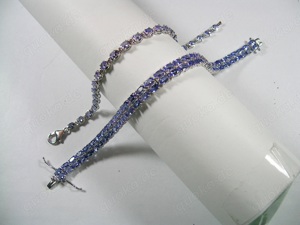 NEU: 2x Armband 925 Silber mit Tansanit - ab 170,-  