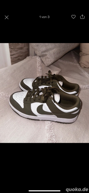 nike dunks olive grün khaki Größe 38.5
