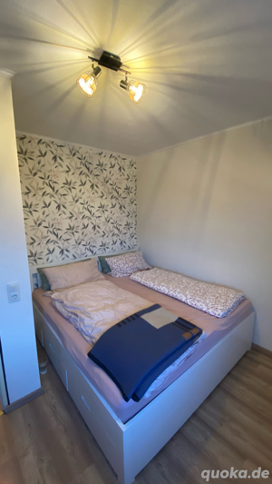 Weiss Holz Doppelbett