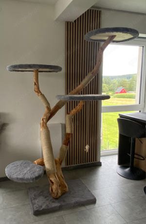 Handgefertigter Naturholz-Kratzbaum   Einzigartige Unikate