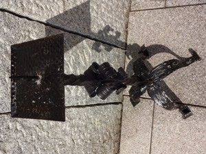 Kerzenständer aus Schmiedeeisen, 70 cm hoch Bild 2
