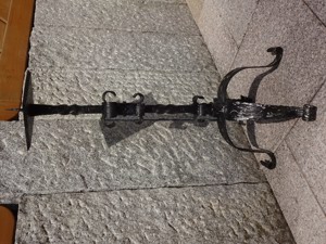Kerzenständer aus Schmiedeeisen, 70 cm hoch Bild 7