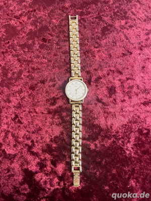 Pulsar Damenuhr, Armbanduhr, goldfarben, alt, Vintage, 551476