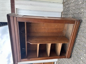 Mächtiger Biedermeier  Schrank in Massiv Eiche um 1850 Wohnfertig Bild 2