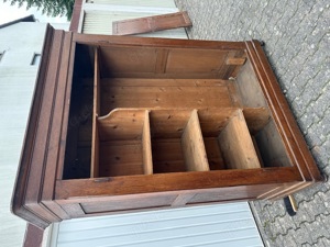 Mächtiger Biedermeier  Schrank in Massiv Eiche um 1850 Wohnfertig Bild 8