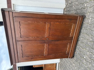 Mächtiger Biedermeier  Schrank in Massiv Eiche um 1850 Wohnfertig Bild 10