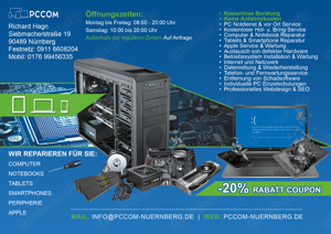 PCCOM Professionelle Computer-Reparatur | Notebook-Reparatur | IT-Support | PC-Notdienst vor-Ort | 