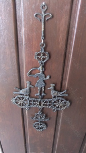 Byzantinisches Kreuz Relief Bronze, Wandbehang Supraporte mit Vög