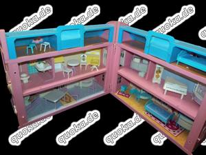 Verkaufe transportables, aufklappbares Puppenhaus