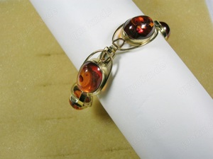 Armband 333 Gold mit Bernstein Bild 3