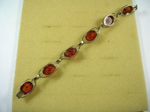 Armband 333 Gold mit Bernstein Bild 5