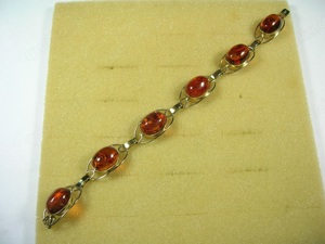 Armband 333 Gold mit Bernstein Bild 4