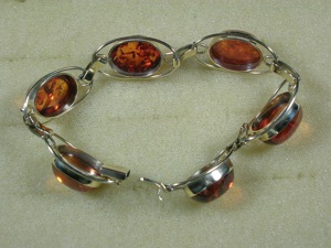 Armband 333 Gold mit Bernstein Bild 7