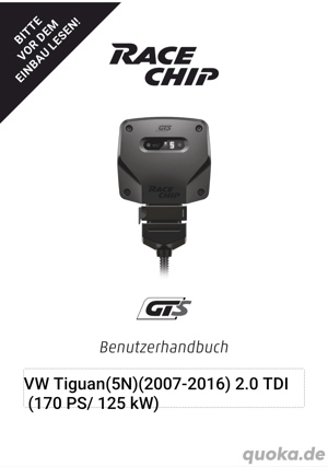 Race Chip VW Tiguan(5N)(2  TDI (170 PS  125 kW) Bild 2