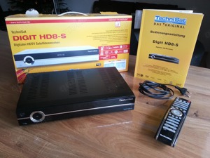 Technisat Digit HD8-s, HDTV Sat-Receiver, HDMI, 2xScart, 2xUSB 2.0, CI, OVP, Top