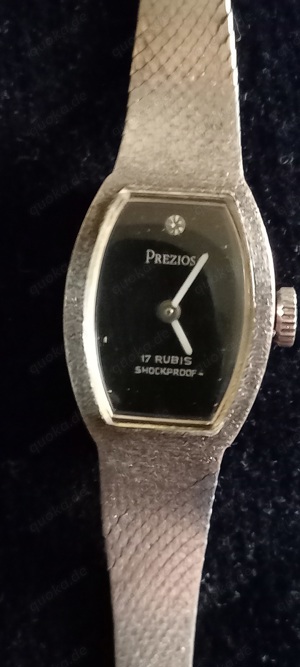   Preziosa 17 Rubins, Damenuhr, 835er Silber 