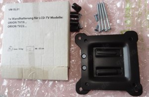 DR Wandhalterung VM-SL01 für LCD-TV-Modelle Orion TV 19+22 schwarz Max10 kg Diagonale 45-88 unbenutz