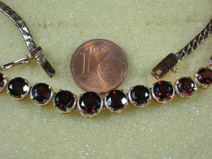 Collier   Kette mit Granat Bild 3