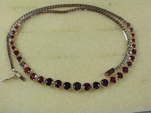 Collier   Kette mit Granat Bild 2