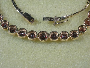 Collier   Kette mit Granat Bild 4