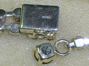Set: Collier + Armband mit Granat 250   6K Norm-Gold Bild 9