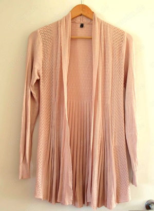 Neue super weiche offene Strickjacke mit versch. Strickmustern M