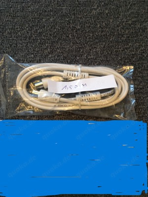 Antennenkabel 75 Ohm, Koaxialkabel BK-Kabel doppelt geschirmt