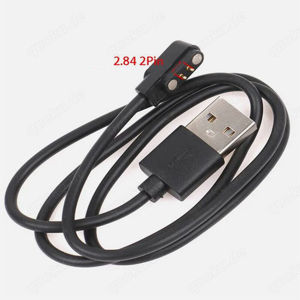Mehrere neue 2-Pin Universal USB Daten Ladekabel Magnetisches für Smart Watch 2,84 mm schwarz